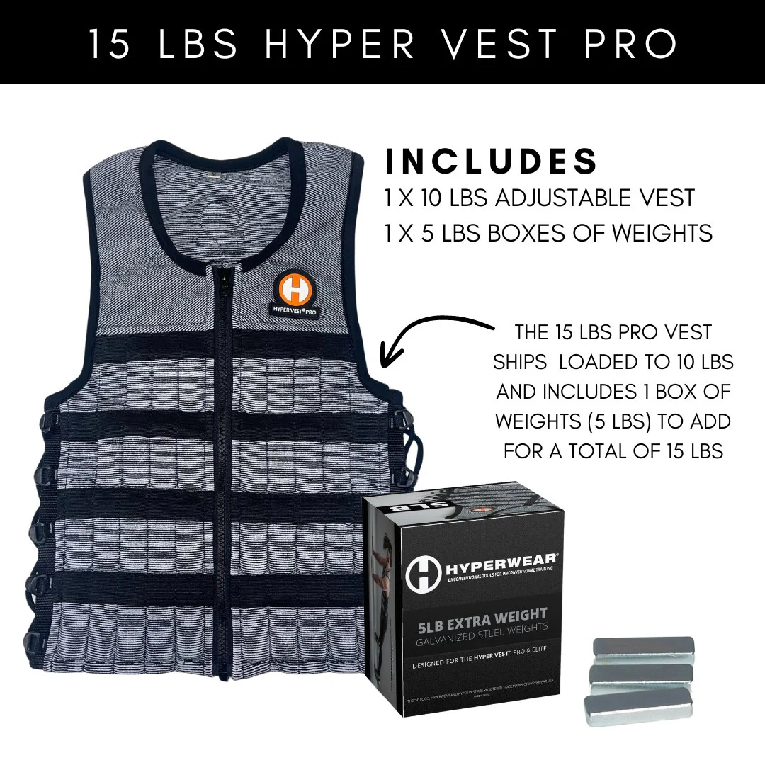 Hyper Vest PRO Weight Vest | Adjustable, Comfortable, Thin - Image 14